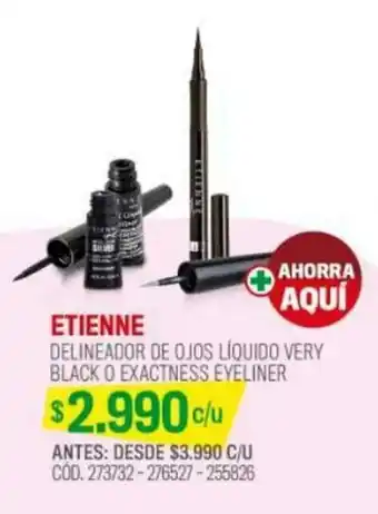 Cruz Verde ETIENNE DELINEADOR DE OJOS LÍQUIDO VERY BLACK O EXACTNESS EYELINER oferta