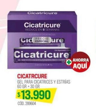 Cruz Verde CICATRCURE GEL PARA CICATRICES Y ESTRÍAS 60 GR +30 GR oferta