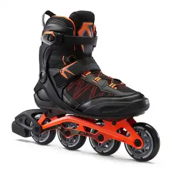 Decathlon Patines en línea adulto negro/naranjo fit500 oferta