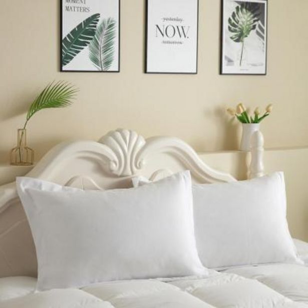 Falabella Pack 2 fundas almohada 50x70+5 cm blanco. oferta