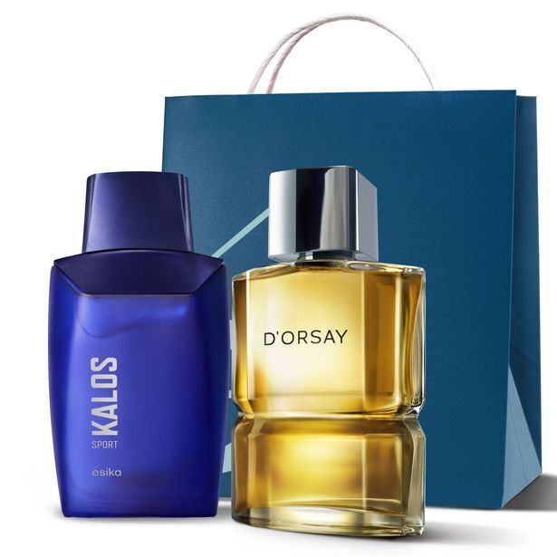Ésika Set perfume de hombre d'orsay + kalos sport oferta
