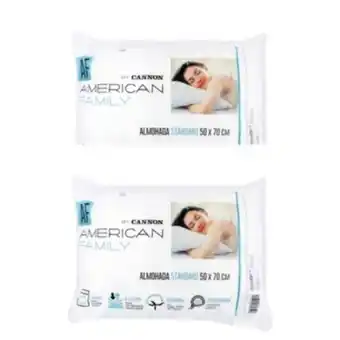 Falabella Pack 4 almohadas cannon polycotton 50x70cm oferta