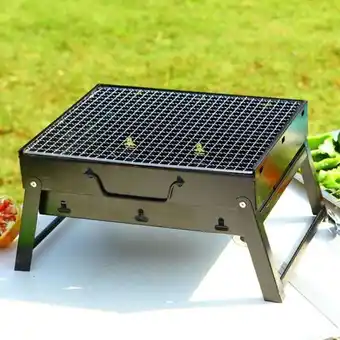 Kitchen Center Parrilla asados portátil carbón plegable deluxe oferta