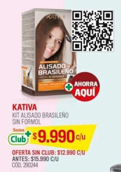 Cruz Verde KATIVA KIT ALISADO BRASILEÑO SIN FORMOL oferta
