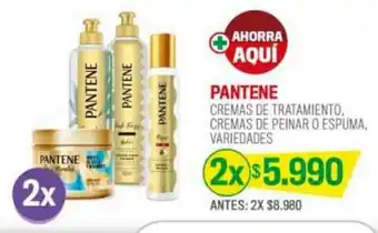 Cruz Verde PANTENE PANTENE CREMAS DE TRATAMIENTO, CREMAS DE PEINAR O ESPUMA, VARIEDADES X 2 oferta