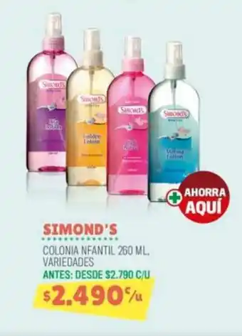 Cruz Verde SIMOND'S COLONIA NFANTIL 260 ML. VARIEDADES oferta