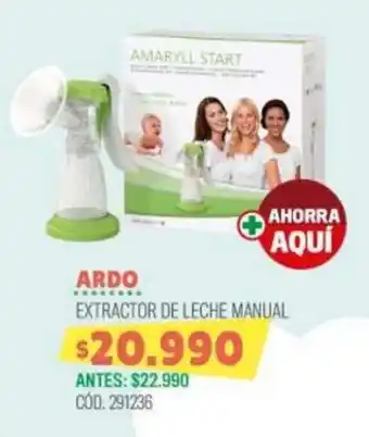 Cruz Verde ARDO EXTRACTOR DE LECHE MANUAL oferta