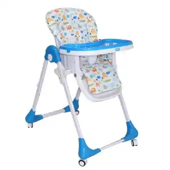 Linio Bebeglo silla de comer 7 alturas plegable rs-7085 celeste oferta