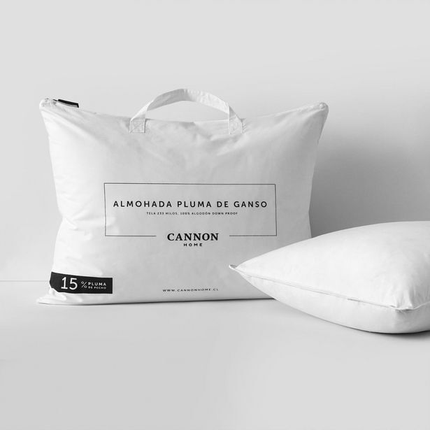 Cannon Home Almohada de plumas 15% pecho 50x70 cm oferta