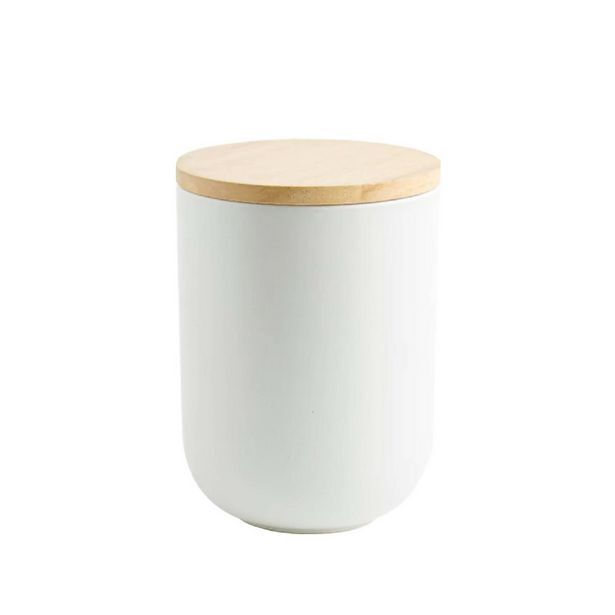 Kitchen Center Contenedor cerámica hermético tapa madera m oferta