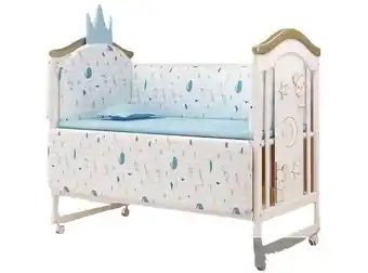 Ripley Cuna madera colecho 6 en 1 lubabycas oceano azul oferta