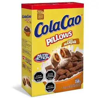 Unimarc Cereal pillows cola cao manjar 350 g oferta
