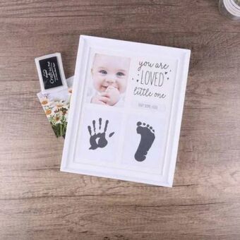 Linio Kit para hacer huellas manos pies marcos fotos bebé oferta