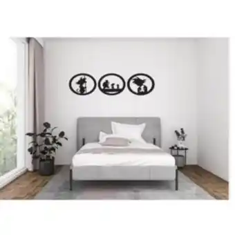 Linio Cuadros decorativos pack 3 dragon z madera mdf 3mm oferta