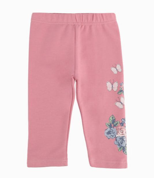 Limonada Calza bebé niña con flores y mariposas palo rosa oferta