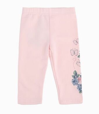 Limonada Calza bebé niña con flores y mariposas rosado oferta