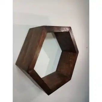 Linio Repisa hexagonal marca decoayuntemuco color chocolate modelo mailen oferta