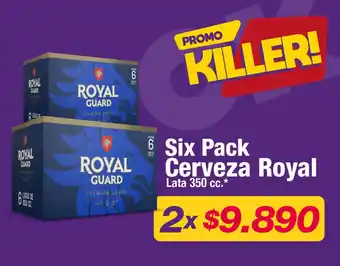 OK Market Six Pack Cerveza Royal Lata 350 cc. x 2 oferta