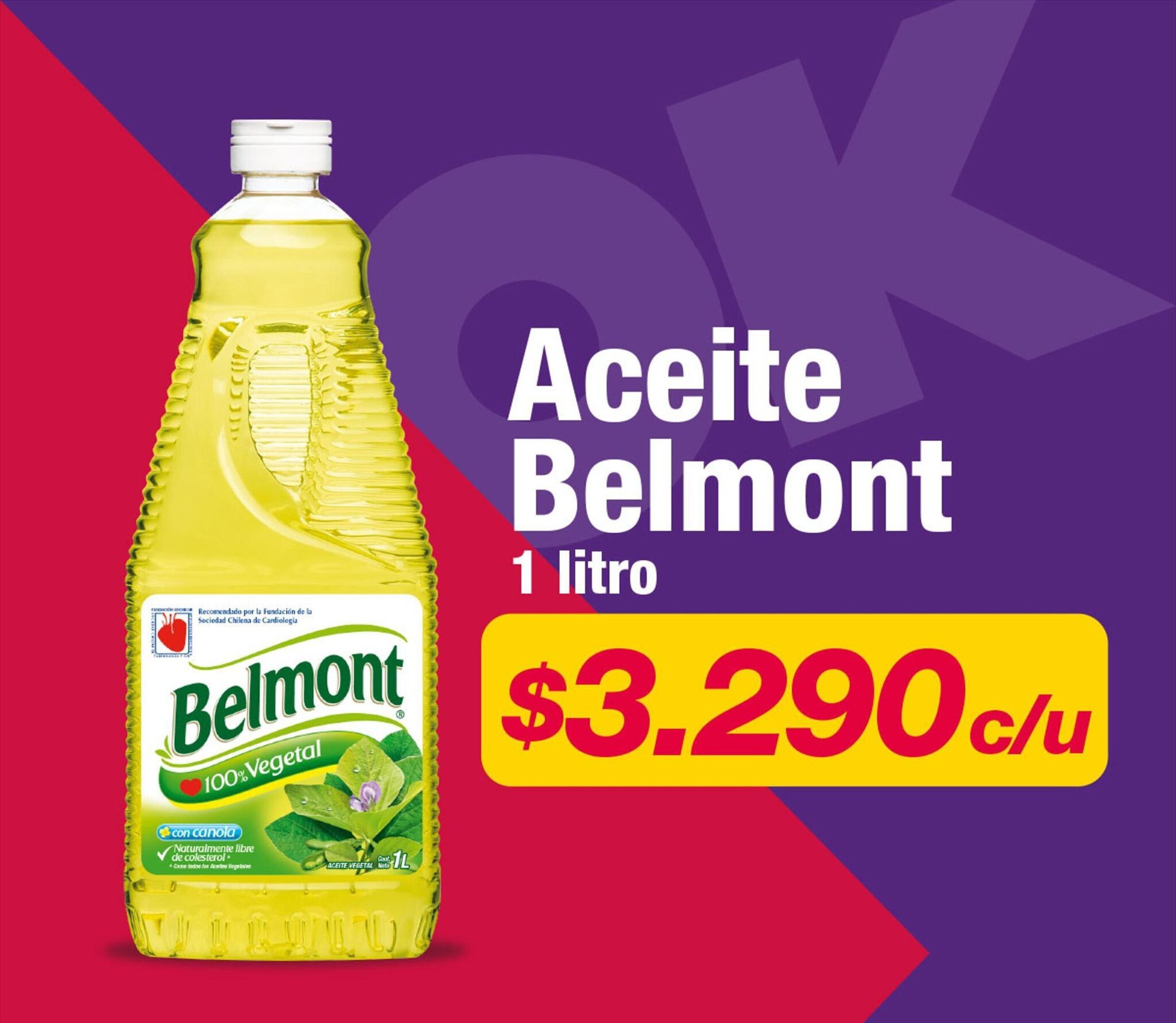 OK Market Aceite Belmont 1 litro oferta