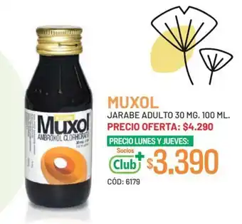 Cruz Verde MUXOL JARABE ADULTO 30 MG. 100 ML. oferta