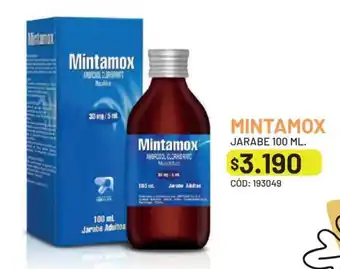 Cruz Verde MINTAMOX JARABE 100 ML. oferta