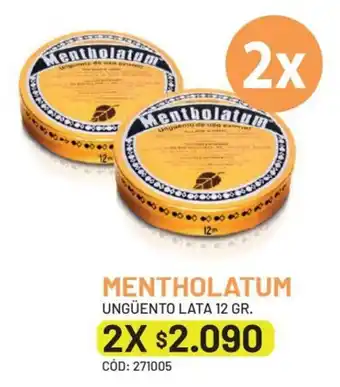 MENTHOLATUM UNGÜENTO LATA 12 GR. x 2