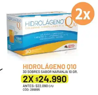 Cruz Verde HIDROLÁGENO Q10 30 SOBRES SABOR NARANJA 10 GR. x 2 oferta