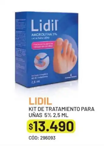 Cruz Verde LIDIL KIT DE TRATAMIENTO PARA UÑAS 5% 2,5 ML oferta