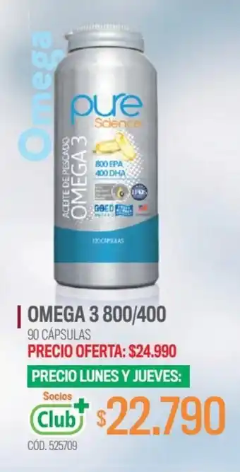 Cruz Verde | OMEGA 3 800/400 90 CÁPSULAS oferta