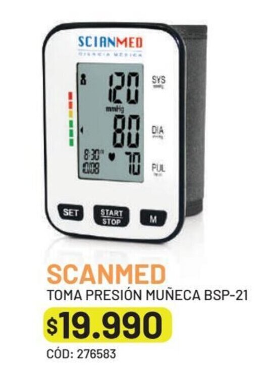 Cruz Verde SCANMED TOMA PRESIÓN MUÑECA BSP-21 oferta