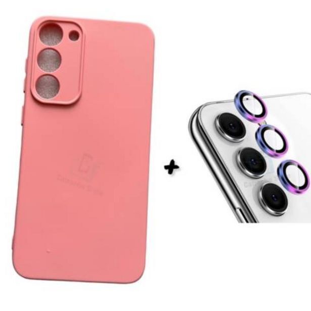 Linio Carcasa para samsung s23 normal rosado - protector camara oferta