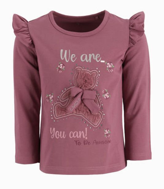Limonada Polera niña con osito uva oferta