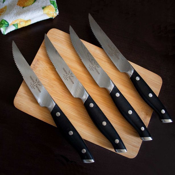 Kitchen Center Set de cuchillos para carne 4 pzs oferta