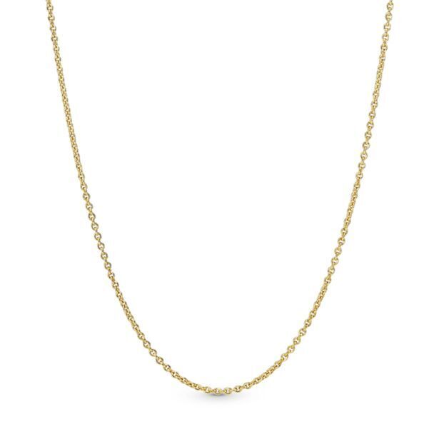 Pandora Collar cadena de cable clásico recubrimiento en oro de 14k amor oferta
