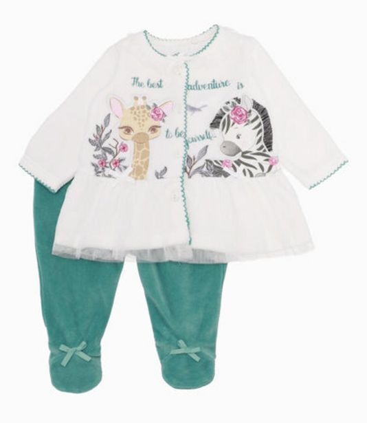 Limonada Conjunto soft velvet recién nacida petróleo limonada oferta