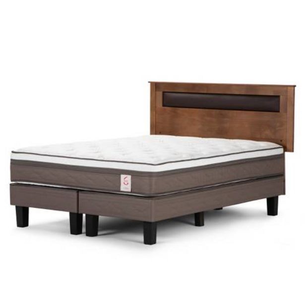 Linio Cama europea new style 6 rosen 2 plazas + respaldo ferrara oferta