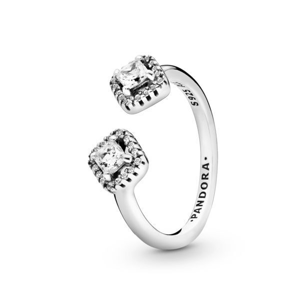 Pandora Anillo abierto brillo cuadrado oferta