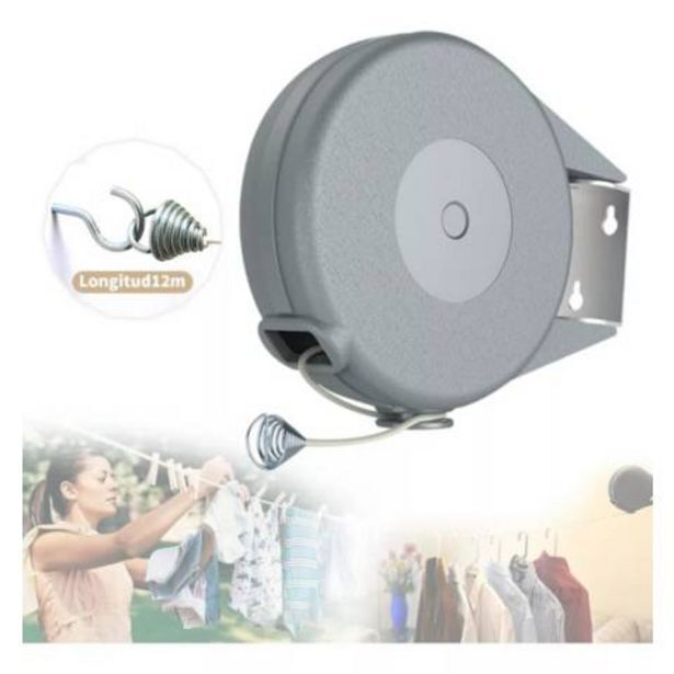 Linio Tendedero retractil ropa colgador logia acero inoxidable 12m oferta
