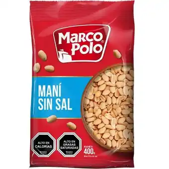 Super Bodega a Cuenta Maní sin sal 400 g marco polo oferta