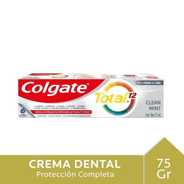 Super Bodega a Cuenta Crema dental anticaries con flúor total12 75ml colgate oferta