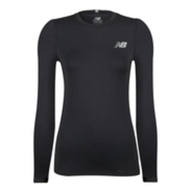 New Balance Polera manga larga running mujer new balance negra oferta