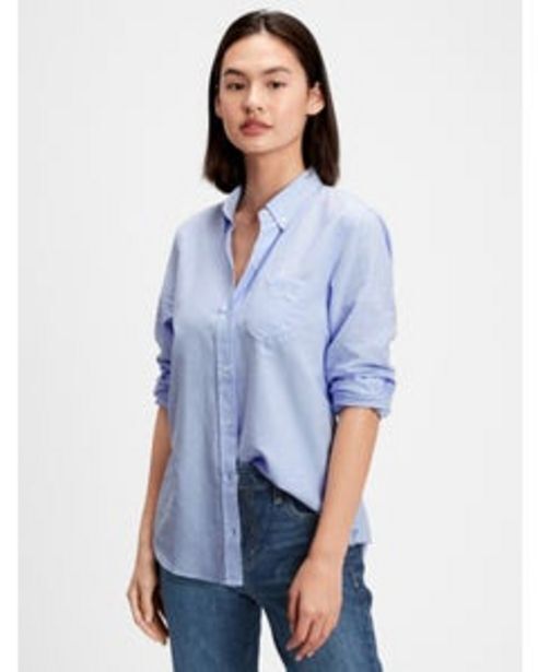 Outlet Surprice Blusa oxford boyfriend mujer oferta