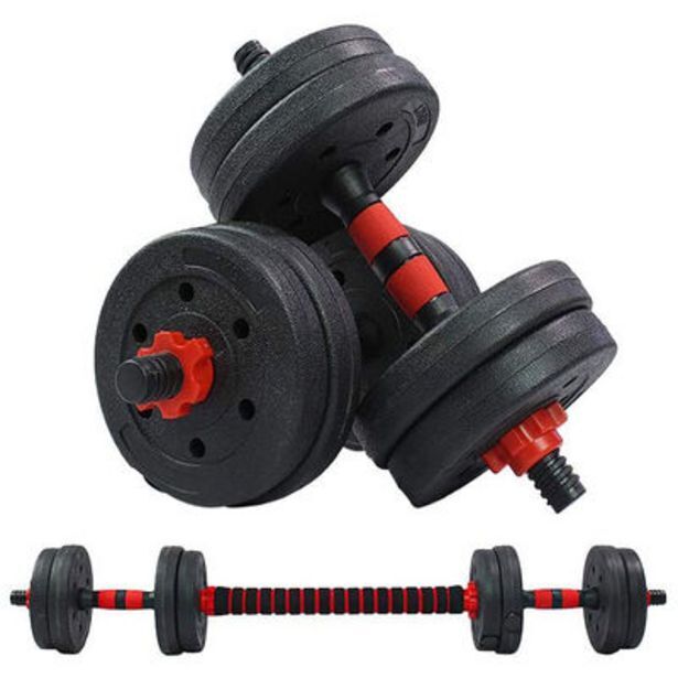 La Polar Set de mancuernas k-fit con barra ajustable 30kg oferta