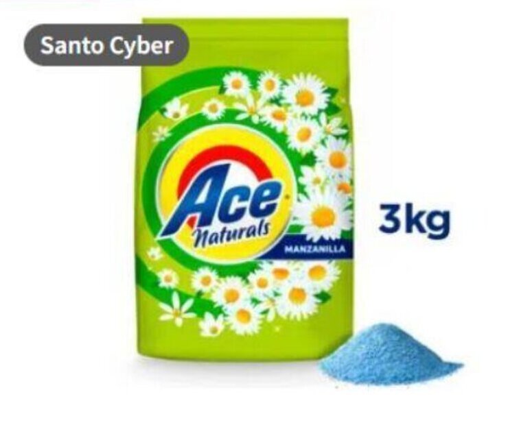 Santa Isabel Detergente Polvo Ace 2 En 1 Manzanilla 3 kg oferta