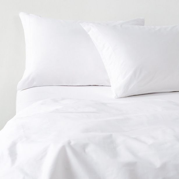Cannon Home Sábanas king 300 hilos liso blanco oferta