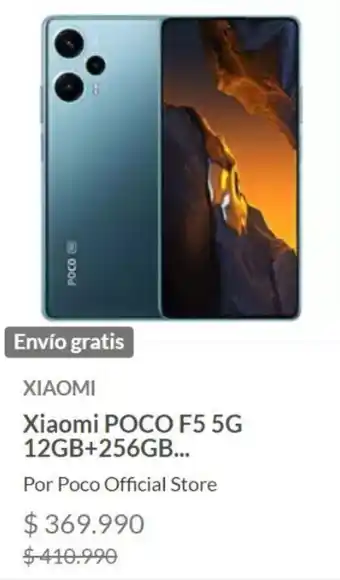 Linio Xiaomi POCO F5 5G 12GB+256GB... oferta
