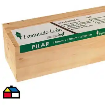 Linio Pilar laminado pino radiata 110 x 110 mm 2,70 m oferta