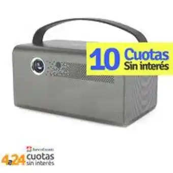 PC Factory Proyector 600 lúmenes led con batería wxga go-p7 oferta