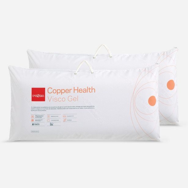 Rosen Set 2 almohada viscogel copper health oferta