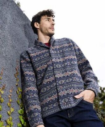 Sweater hombre nórdico botones
